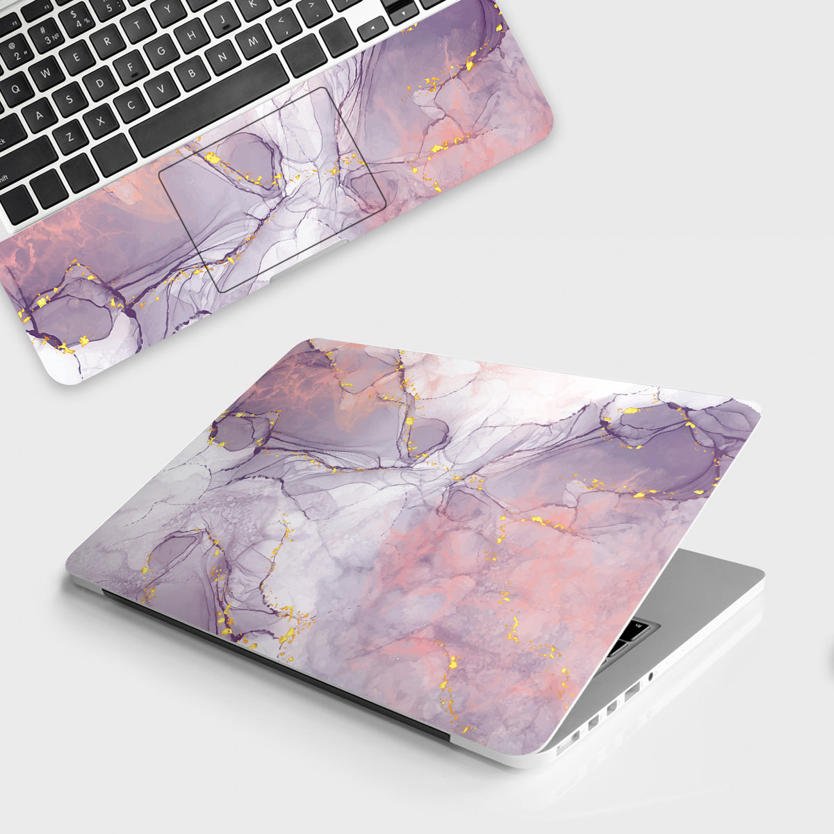 Purple Marble Floor Laptop Skin Elevate Your Device with Luxurious and Enchanting Marble inspired Designs