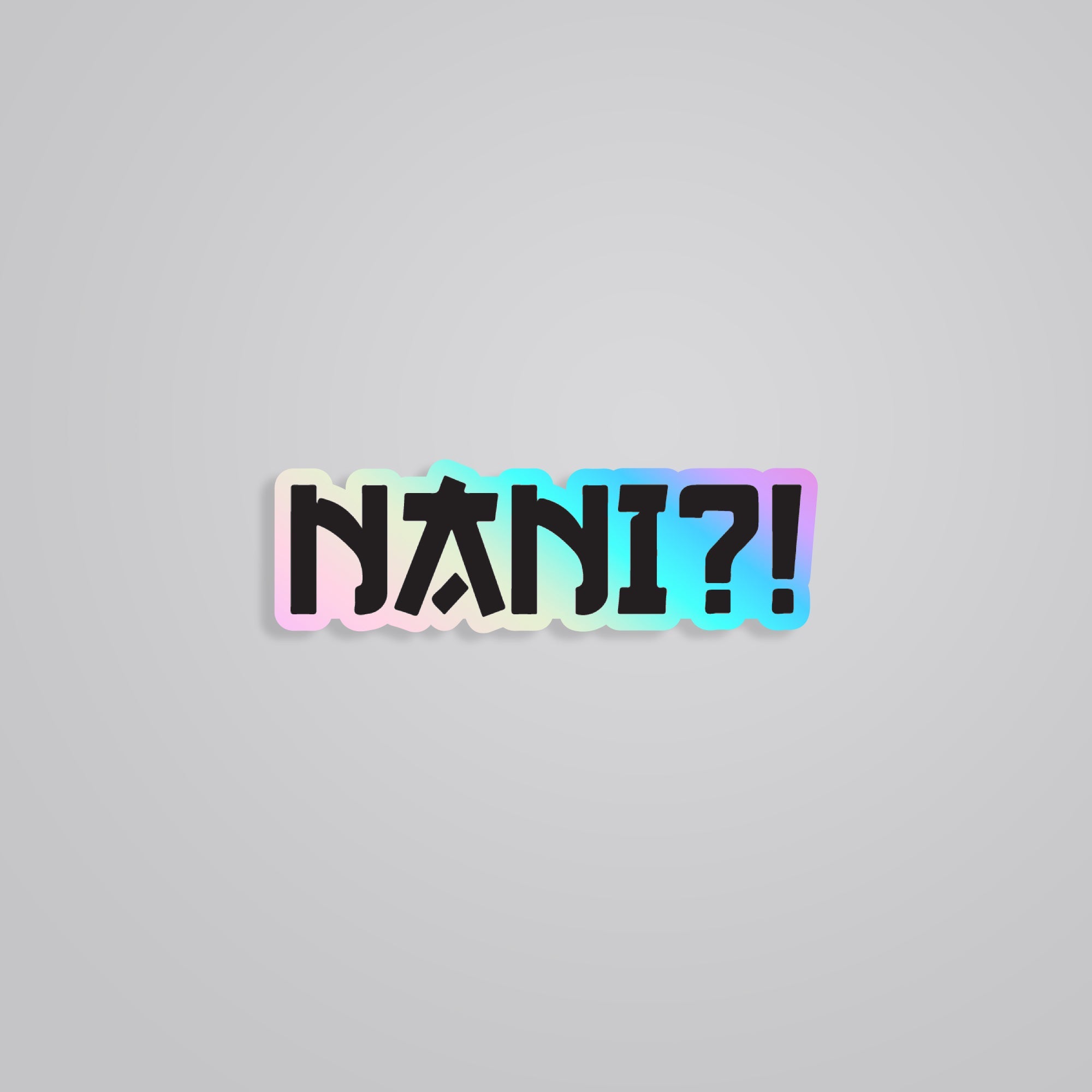 Nani Anime Holographic Sticker – Express Shock and Surprise with Vibrant  Anime Flair