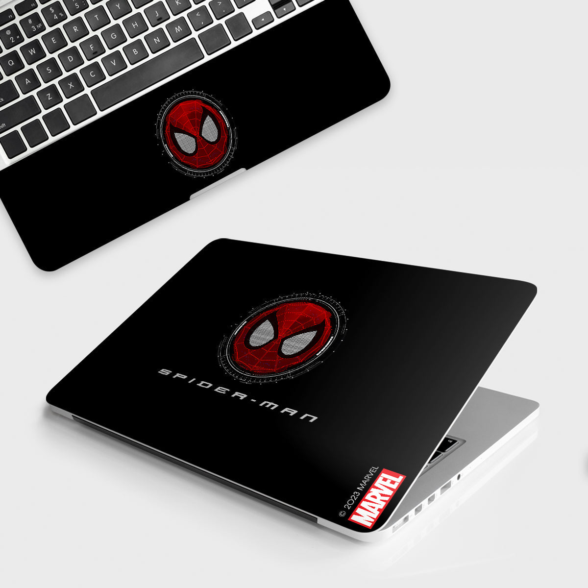 Swing into Style with Our Spider Man Mask Laptop Skin A Marvelous Marvel Accessory