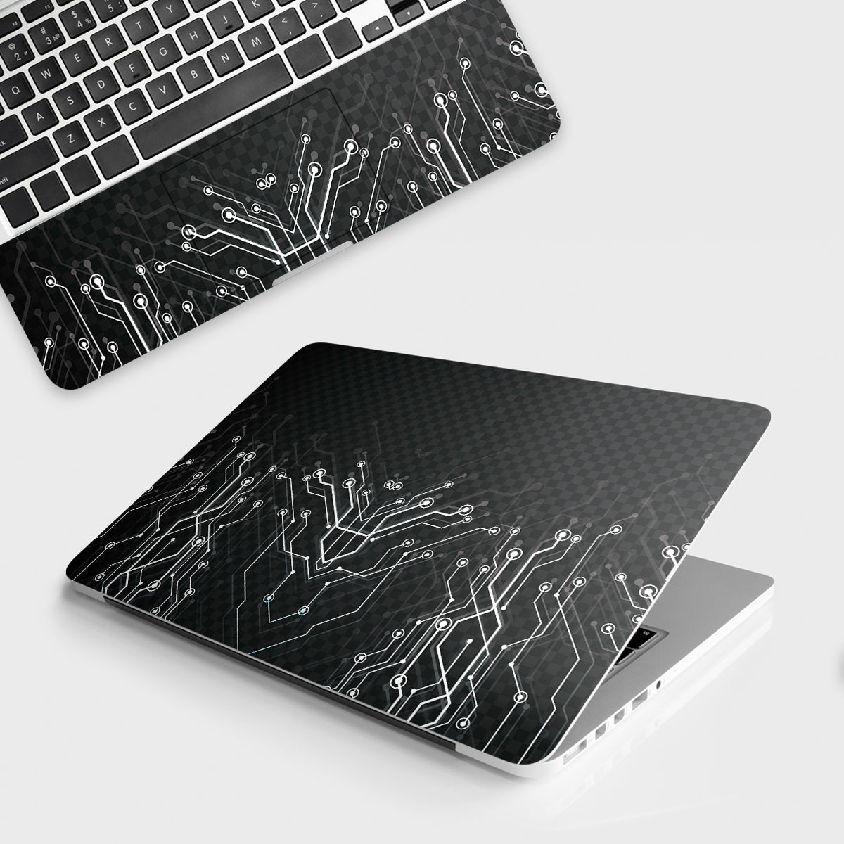 Upgrade Your Laptop s Look with Black Digital Circuit Laptop Skin Sleek and Modern Design