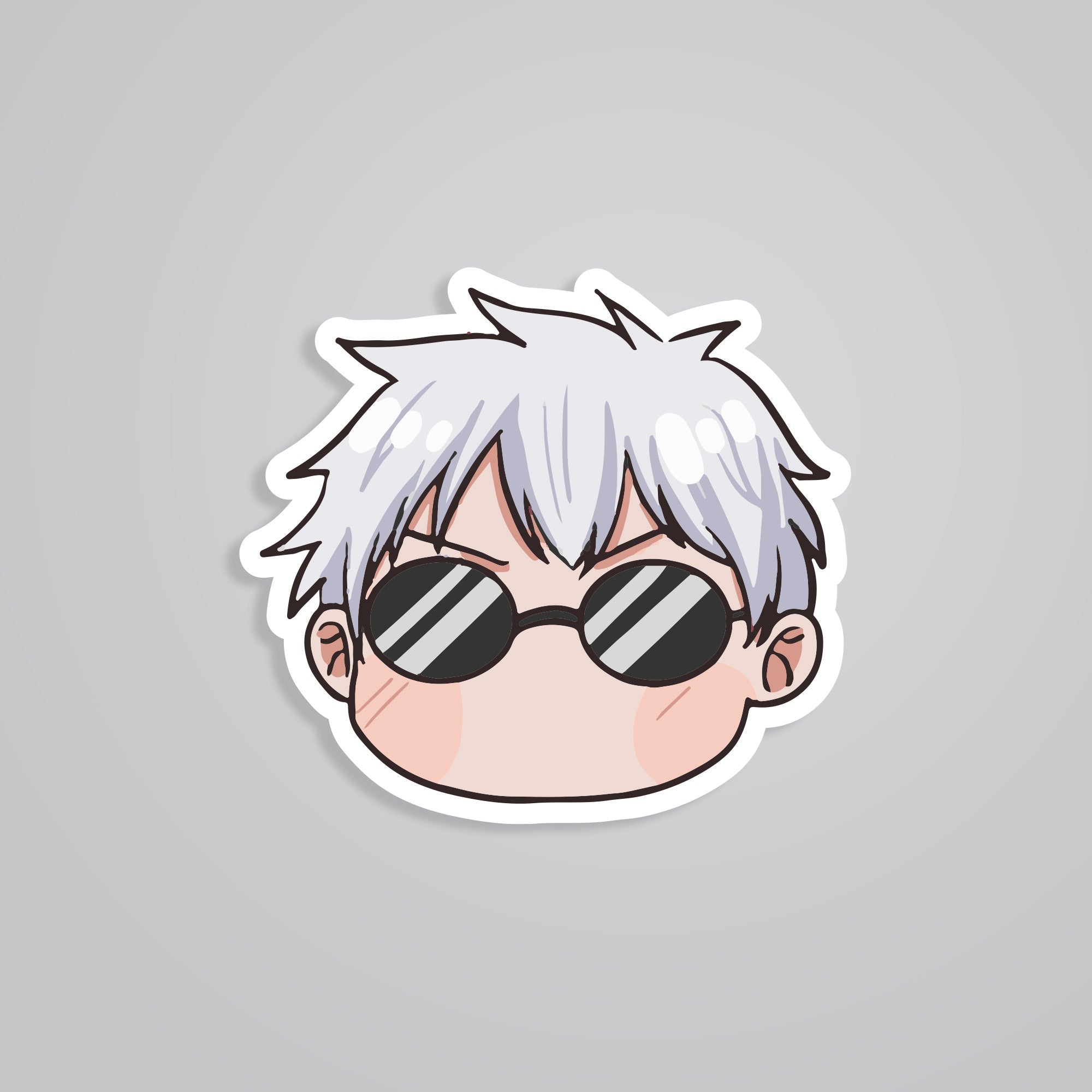 Gojo Chibi Jujutsu Kaisen Anime Stickers - Adorable Sorcery for Your Gear