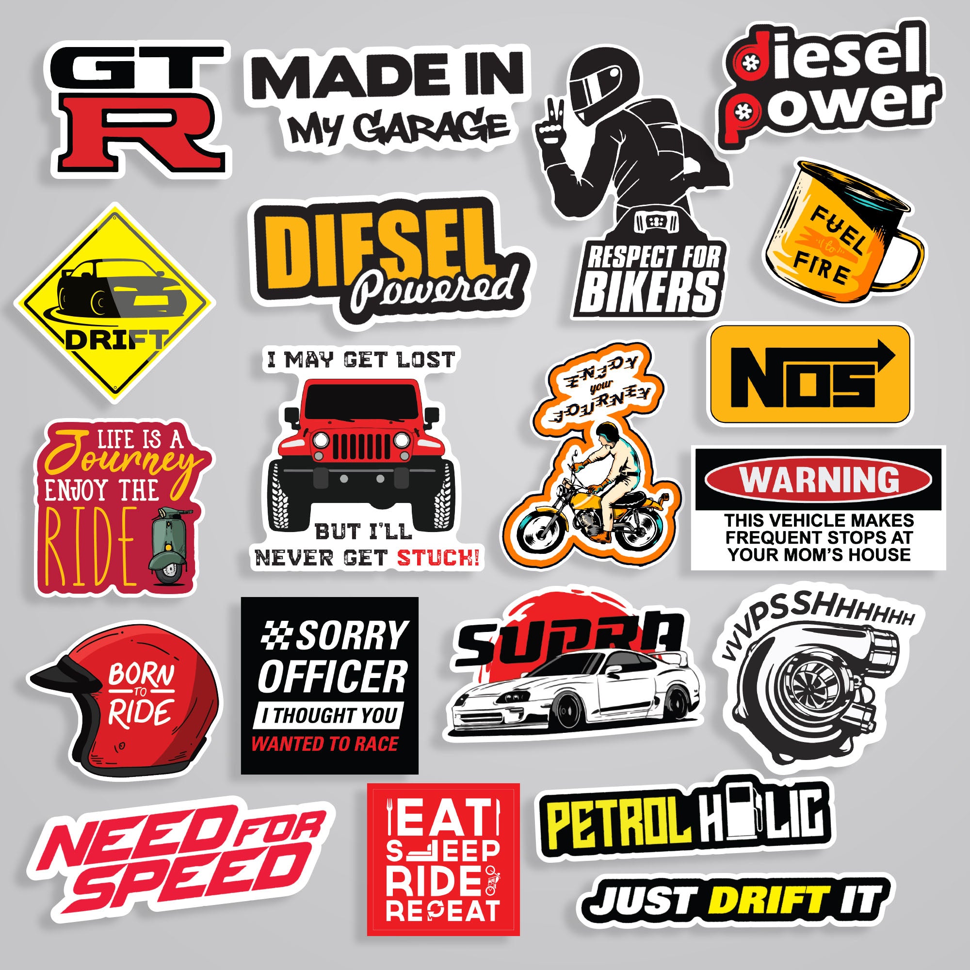 Bike Stickers for Riders