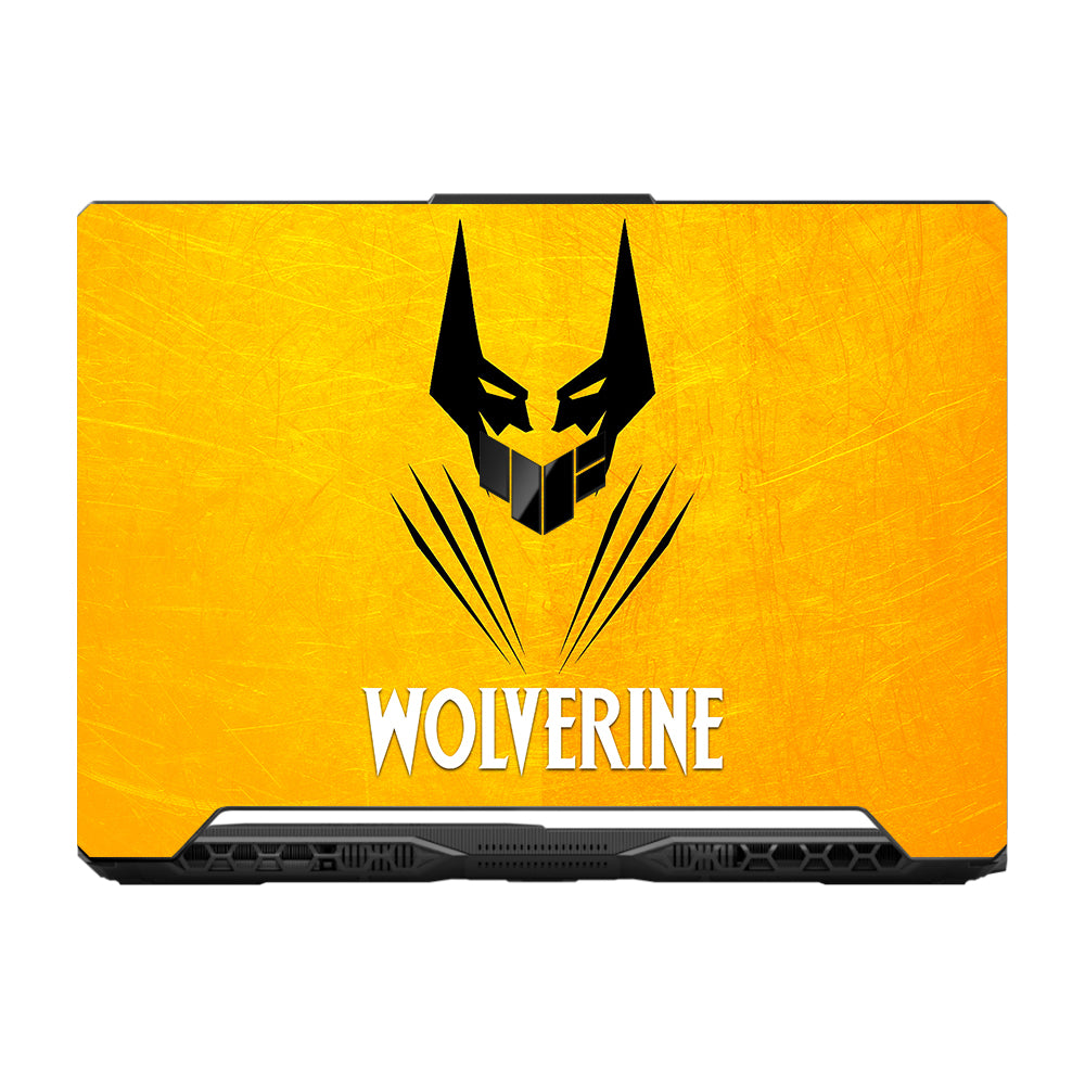 Wolverine with Yellow Background Asus TUF F15 FX506 and A15 FA506 Laptop Skin