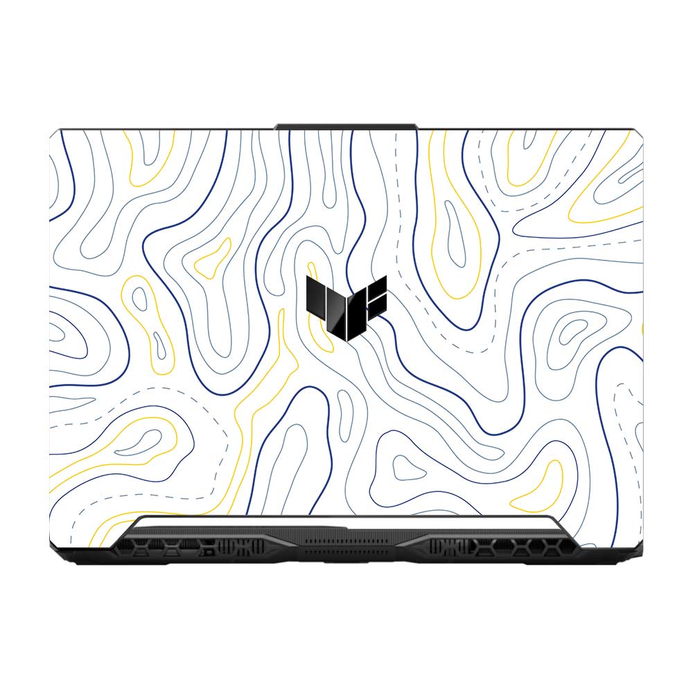 Minimalist Colorful Contours Asus TUF F15 FX506 and A15 FA506 Laptop Skin