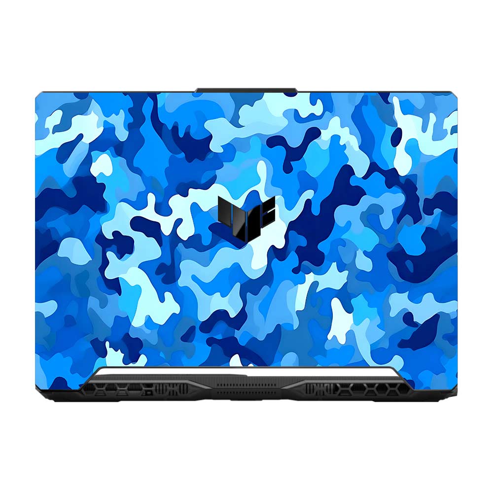 Arctic Blue Camo Pattern Asus TUF F15 FX506 and A15 FA506 Laptop Skin