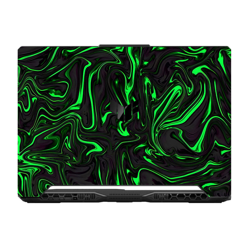 Neon Green Marble Asus TUF F15 FX506 & A15 FA506 Laptop Skin