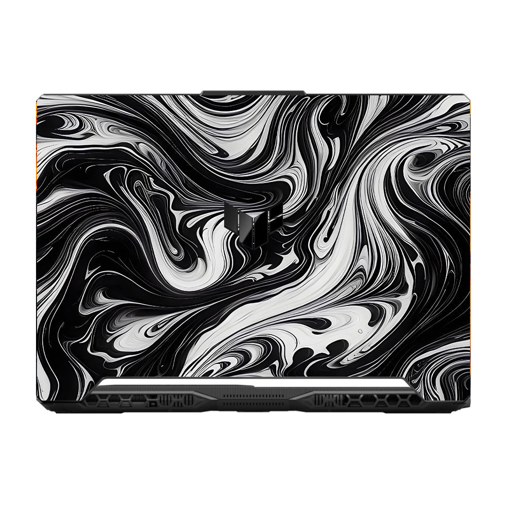 Black and White Marble Asus TUF F15 FX506 & A15 FA506 Laptop Skin