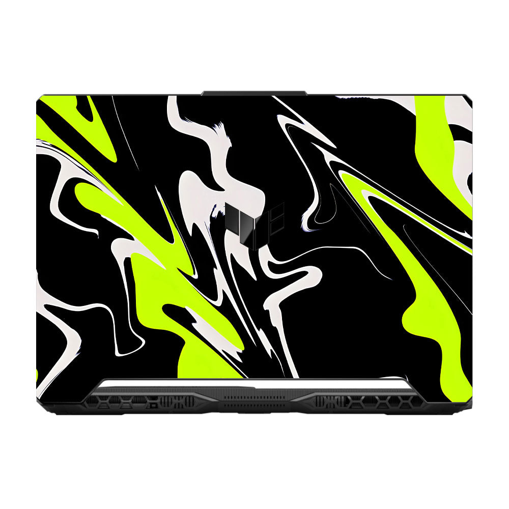 Neon Green and Black Patterns Asus TUF F15 FX506 & A15 FA506 Laptop Skin