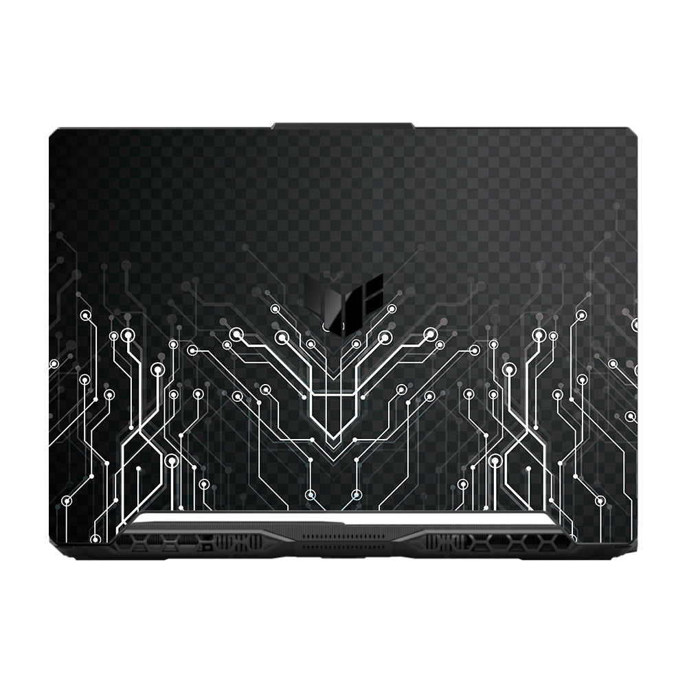 Black Digital Circuit Asus TUF F15 FX506 and A15 FA506 Laptop Skin