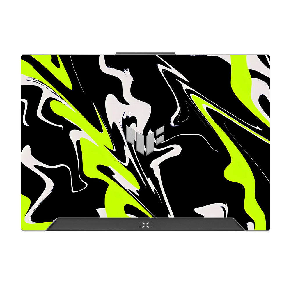 Neon Green and Black Patterns Asus TUF F15 FX507 & A15 FA507 Laptop Skin