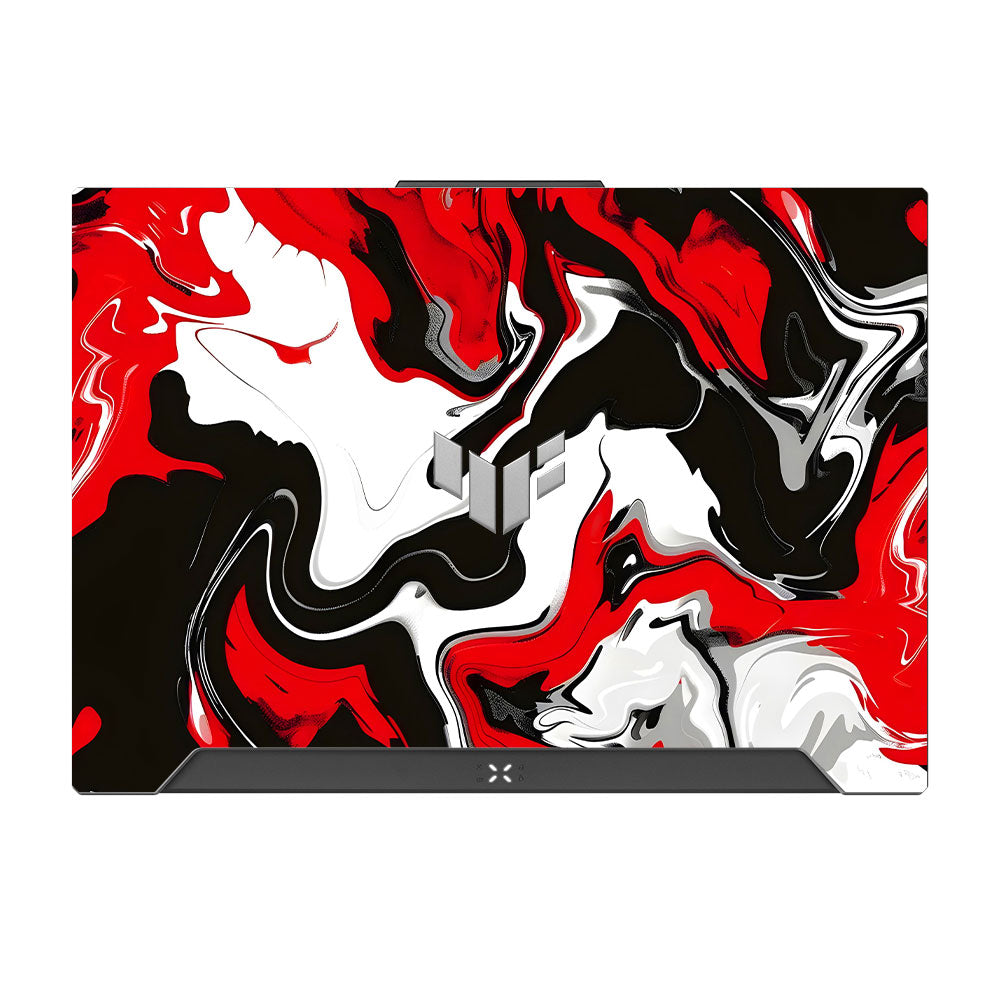 Red and White Marble Asus TUF F15 FX507 & A15 FA507 Laptop Skin