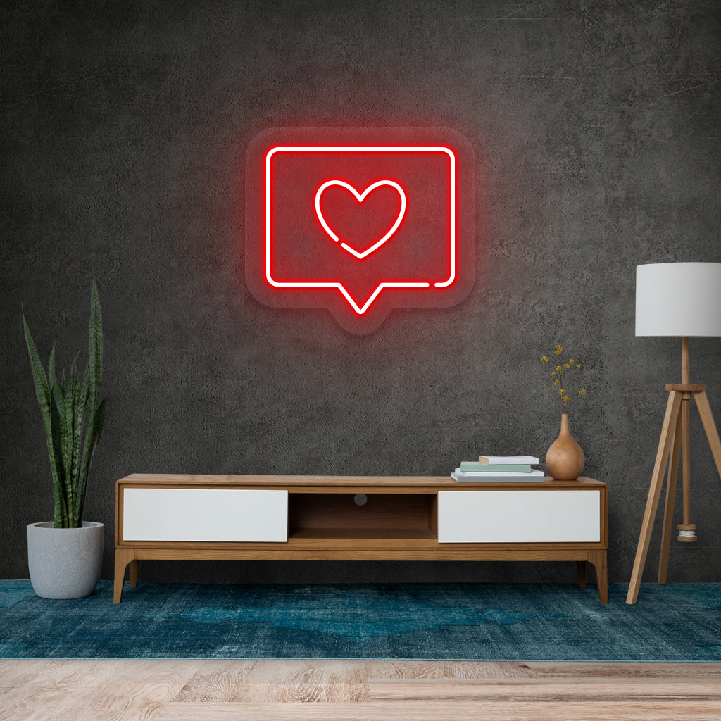 Fomo Store Neon Signs Miscellaneous Square Heart