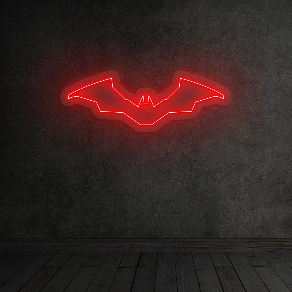Batman Minimalist Logo Neon Sign