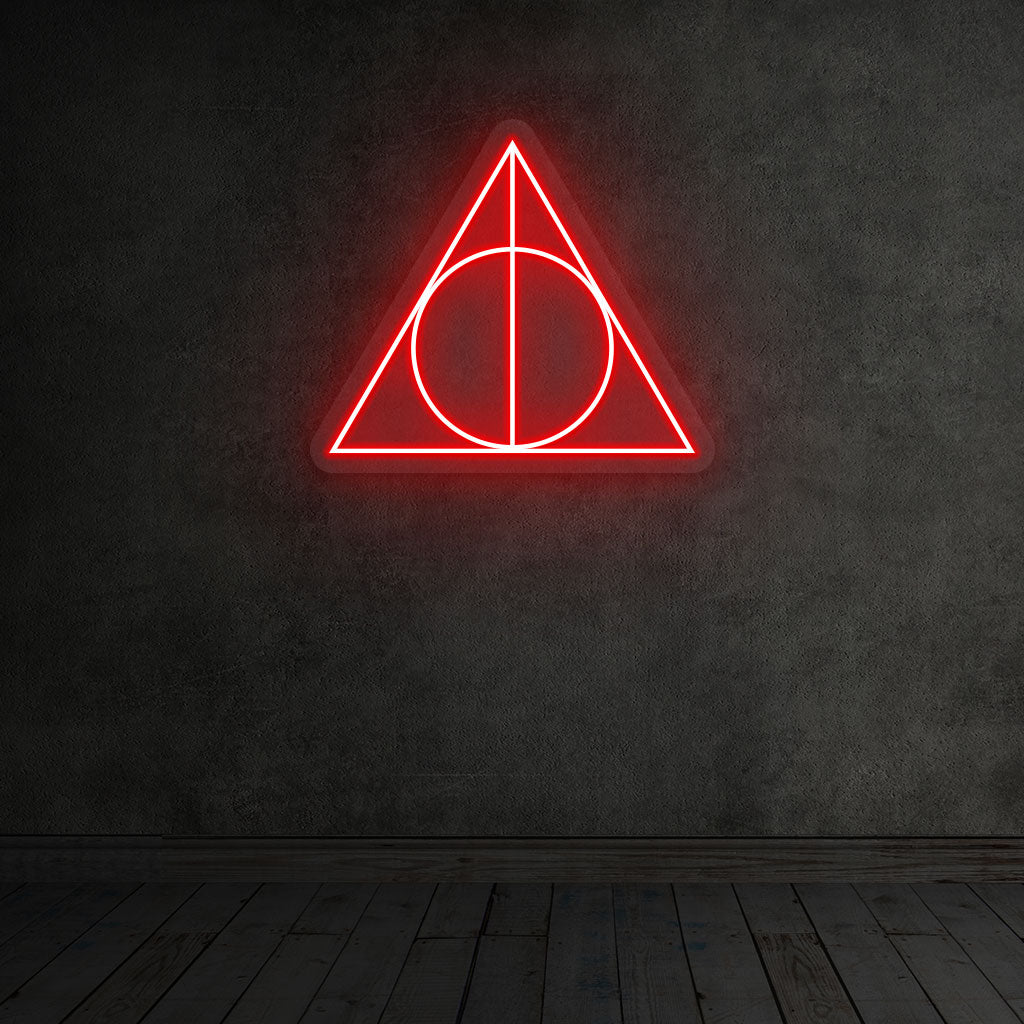 Deathly Hallows Neon Sign