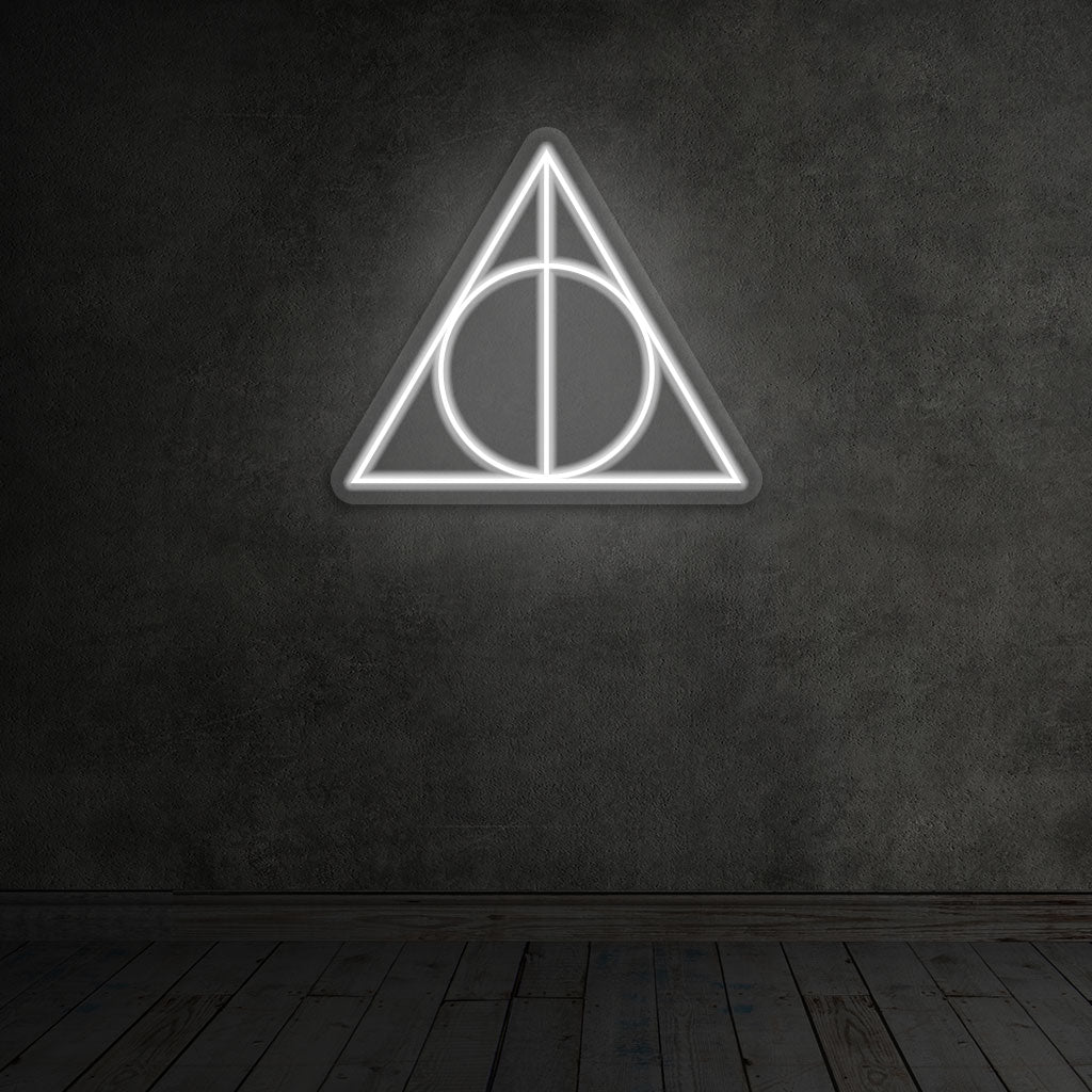 Deathly Hallows Neon Sign