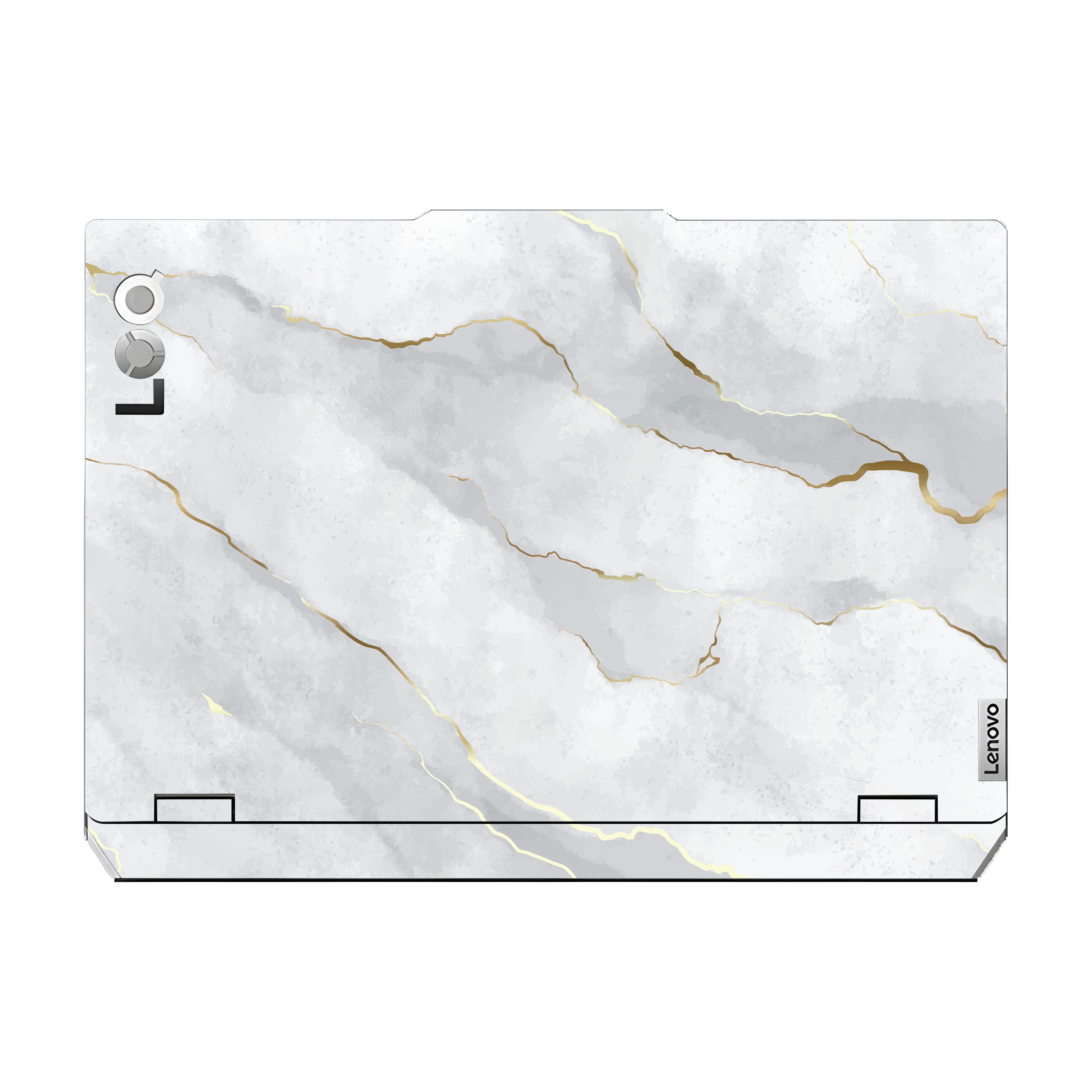 Grey Golden Marble Lenovo LOQ 2024 Laptop Skin