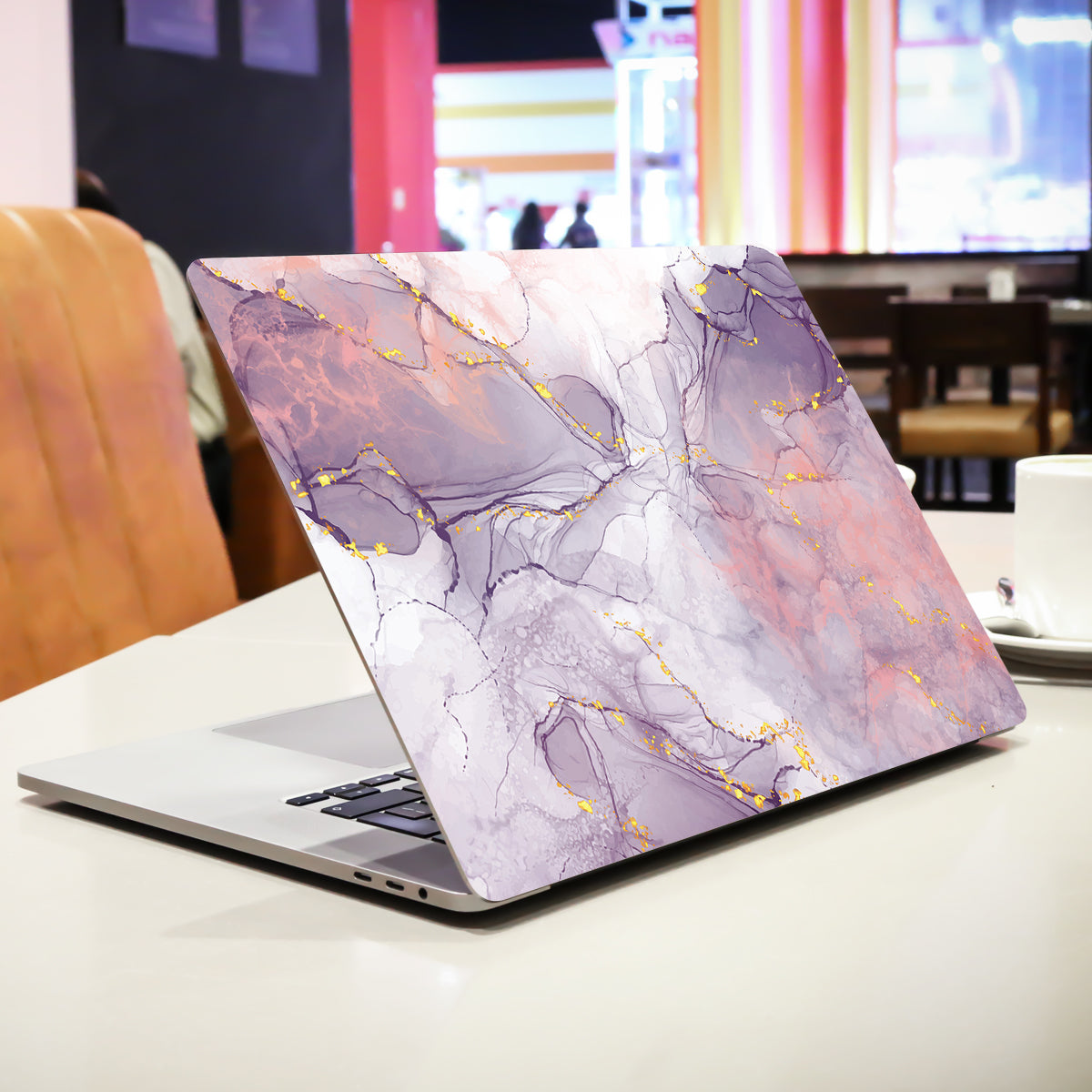 Purple Floor Marble Laptop Skin