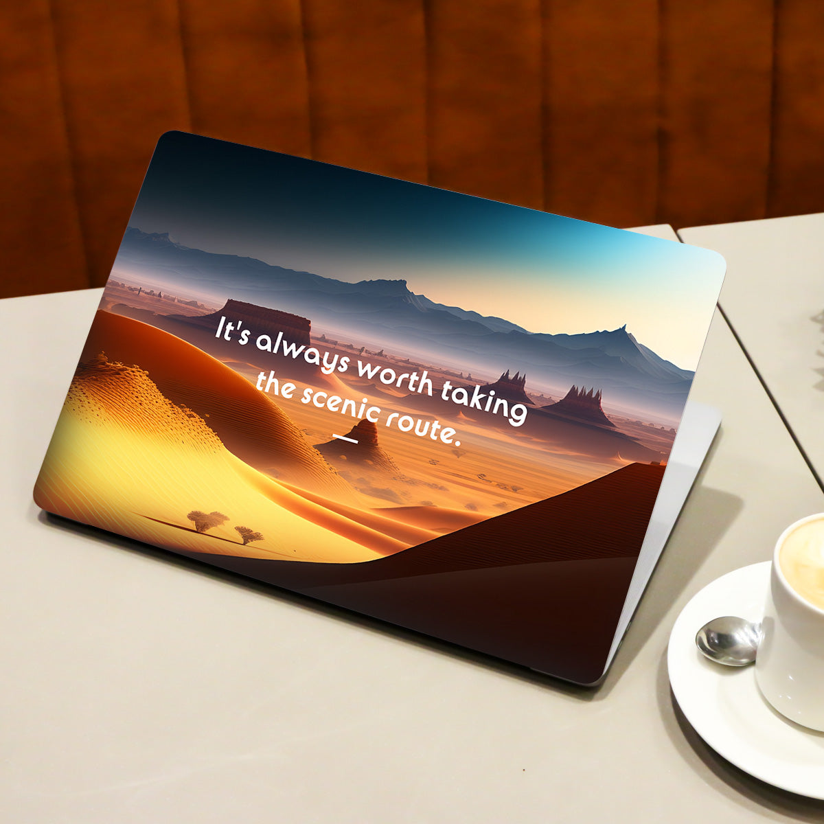 Its always worth taking the scenic route Quote Laptop Skin