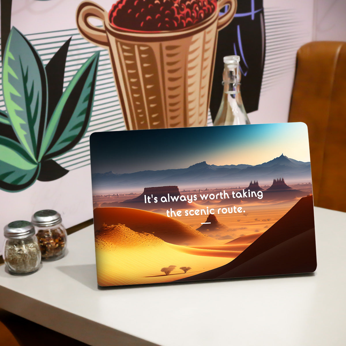 Its always worth taking the scenic route Quote Laptop Skin