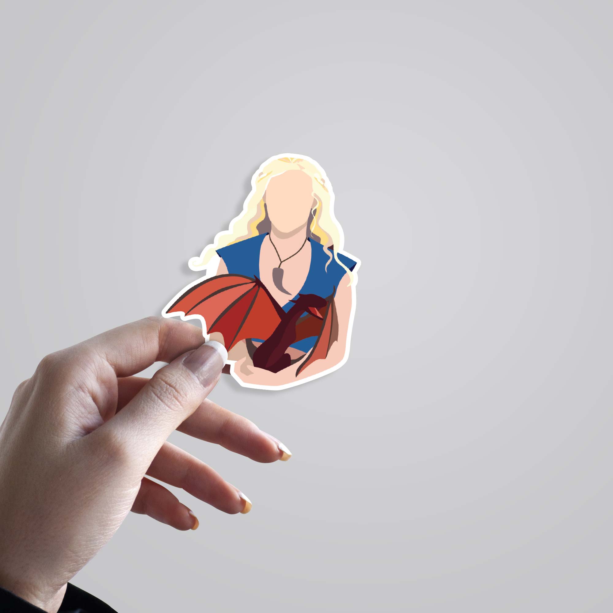 Daenerys Targaryen Minimalist TV Shows Stickers