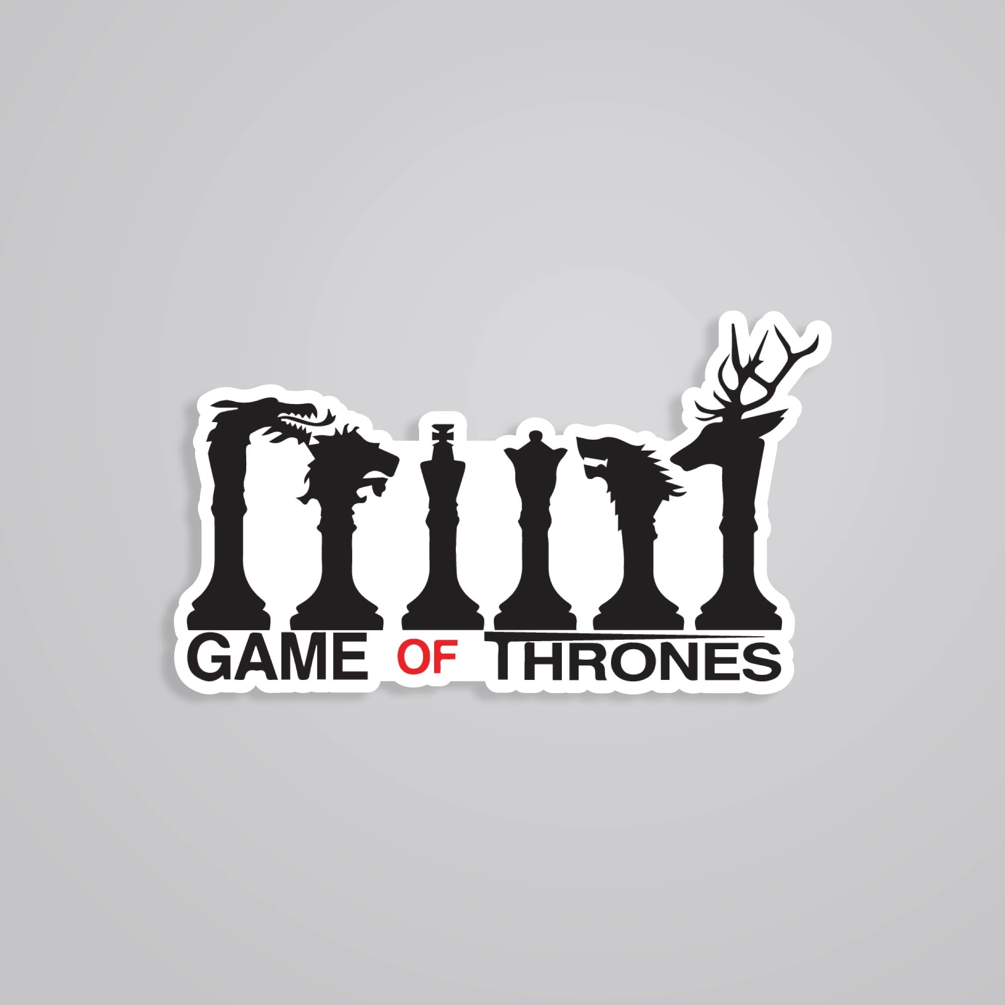 Fomo Store Stickers TV Shows Game of Throne Chess Pieces
