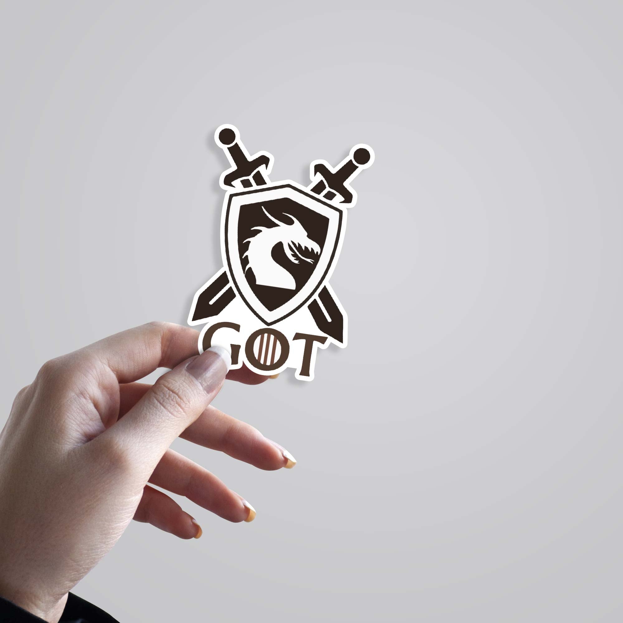 Game of Thrones Dragon Shield TV Shows Stickers
