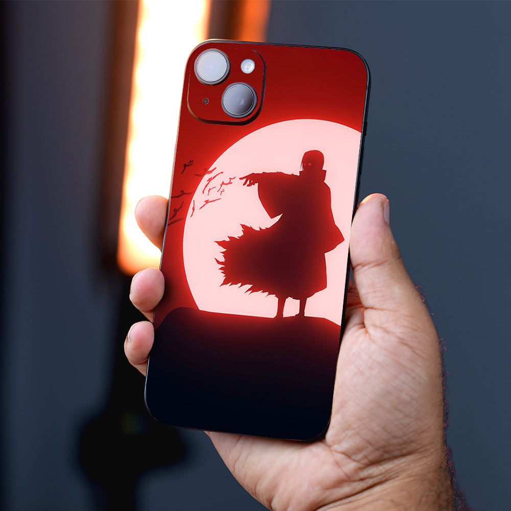 Itachi Uchiha Under Red Moon Anime Mobile Skin