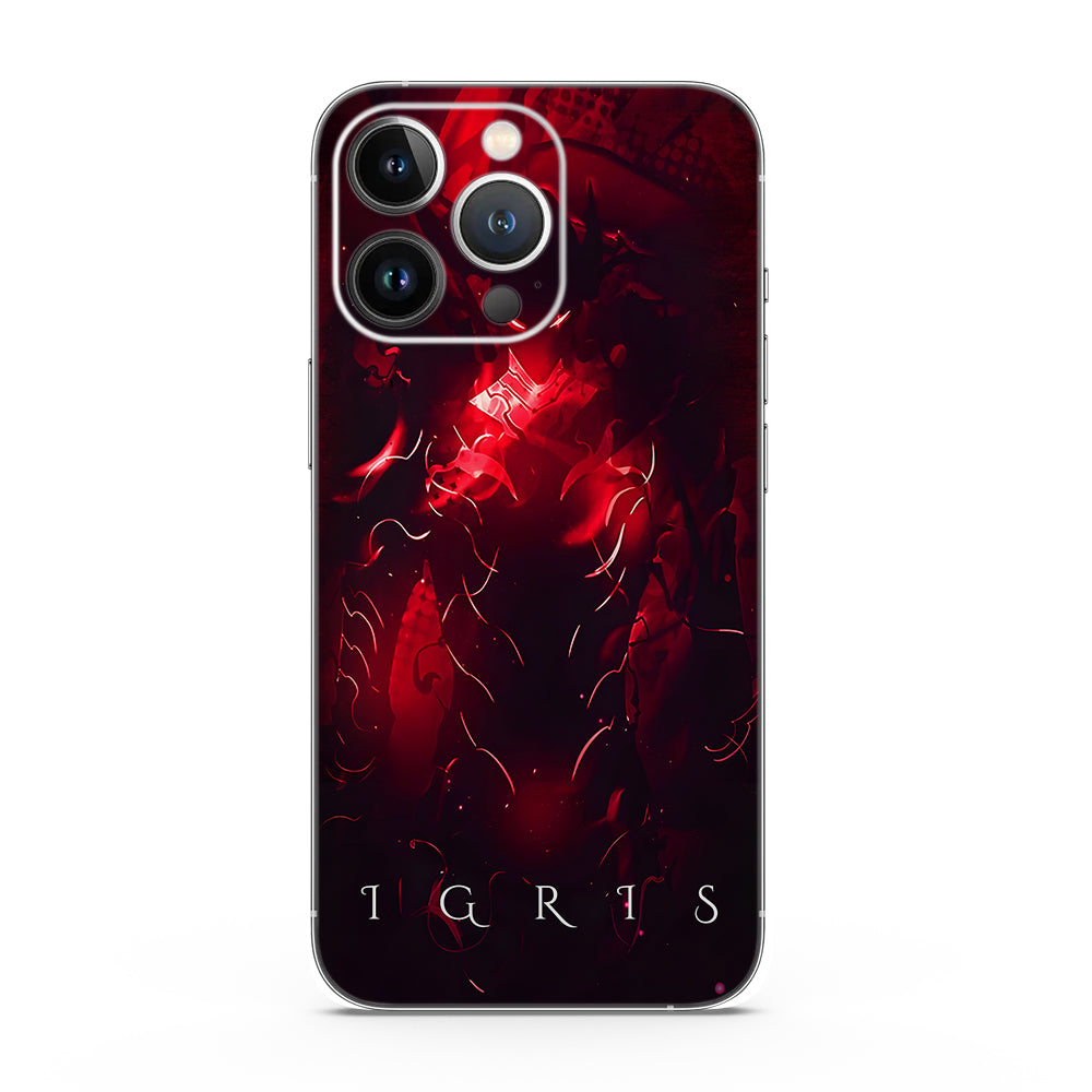 Blood Red Commander Igris Anime Mobile Skin