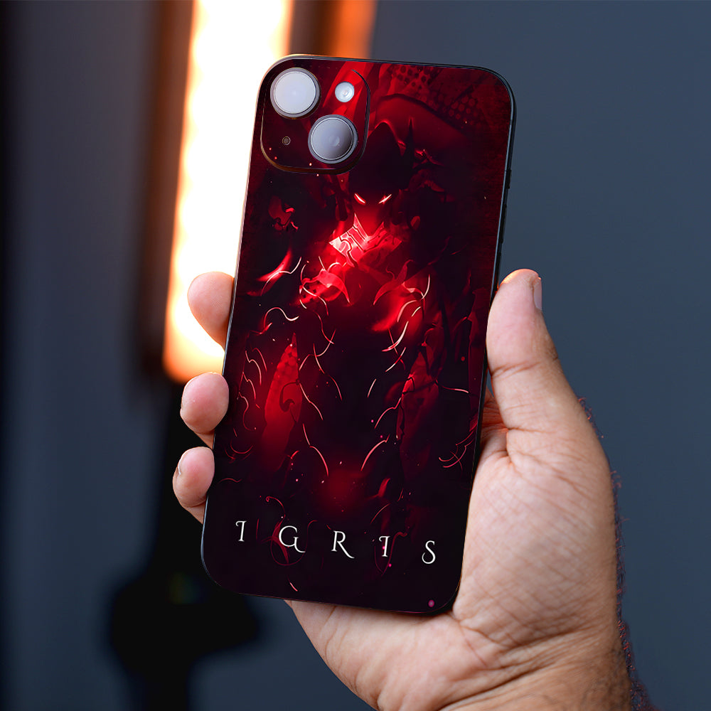 Blood Red Commander Igris Anime Mobile Skin