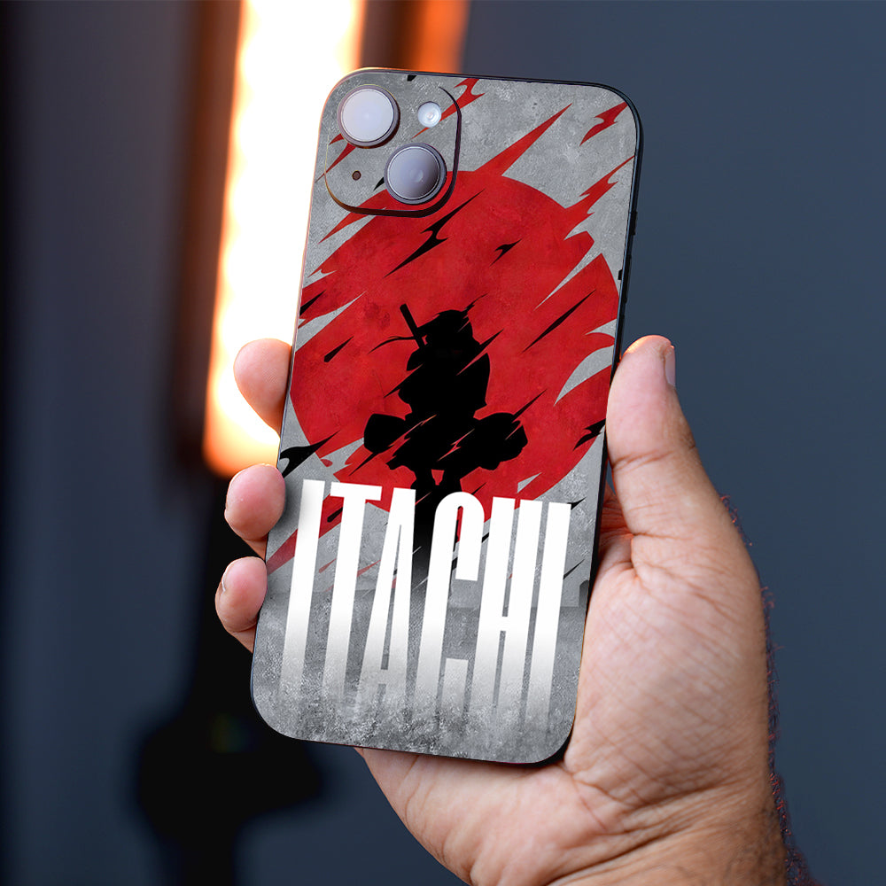 Itachi Uchiha in Bold Red  Anime Mobile Skin