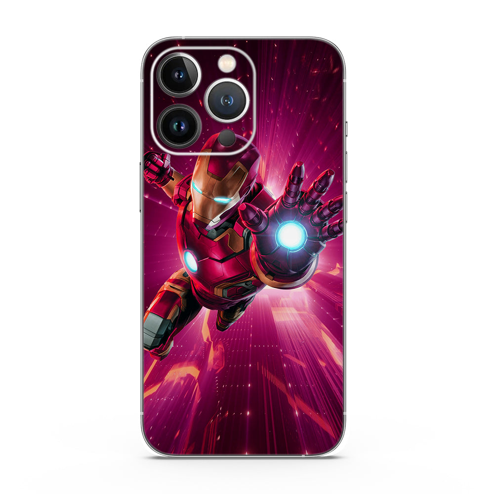 Iron Man In Action Comic Mobile Skin