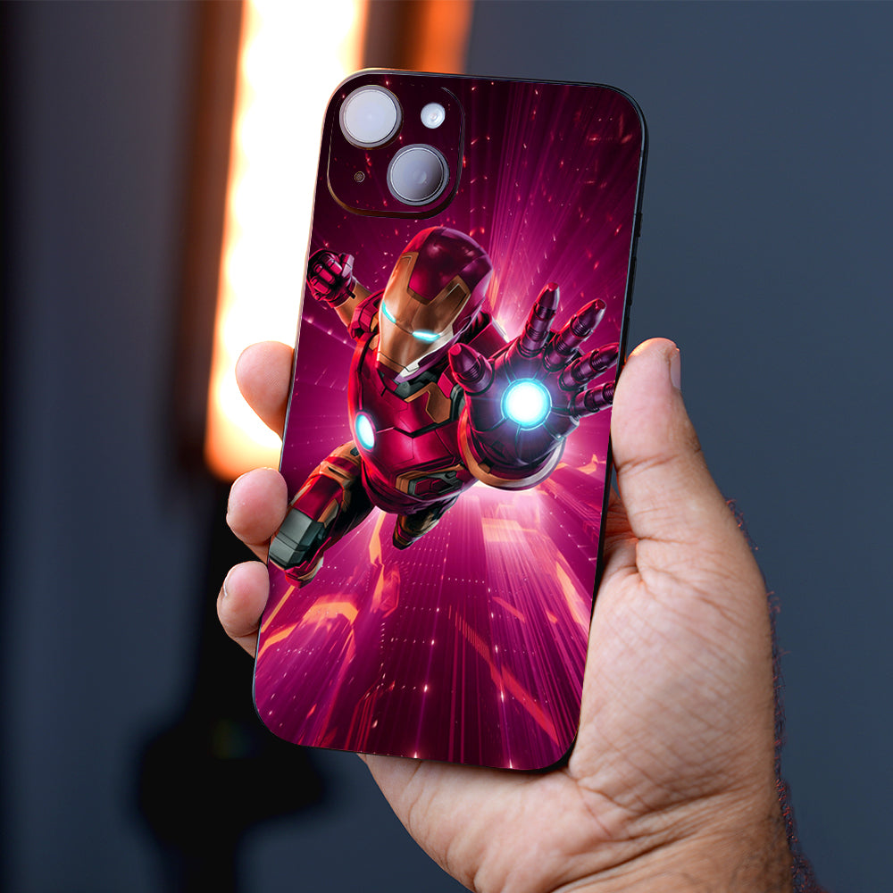 Iron Man In Action Comic Mobile Skin