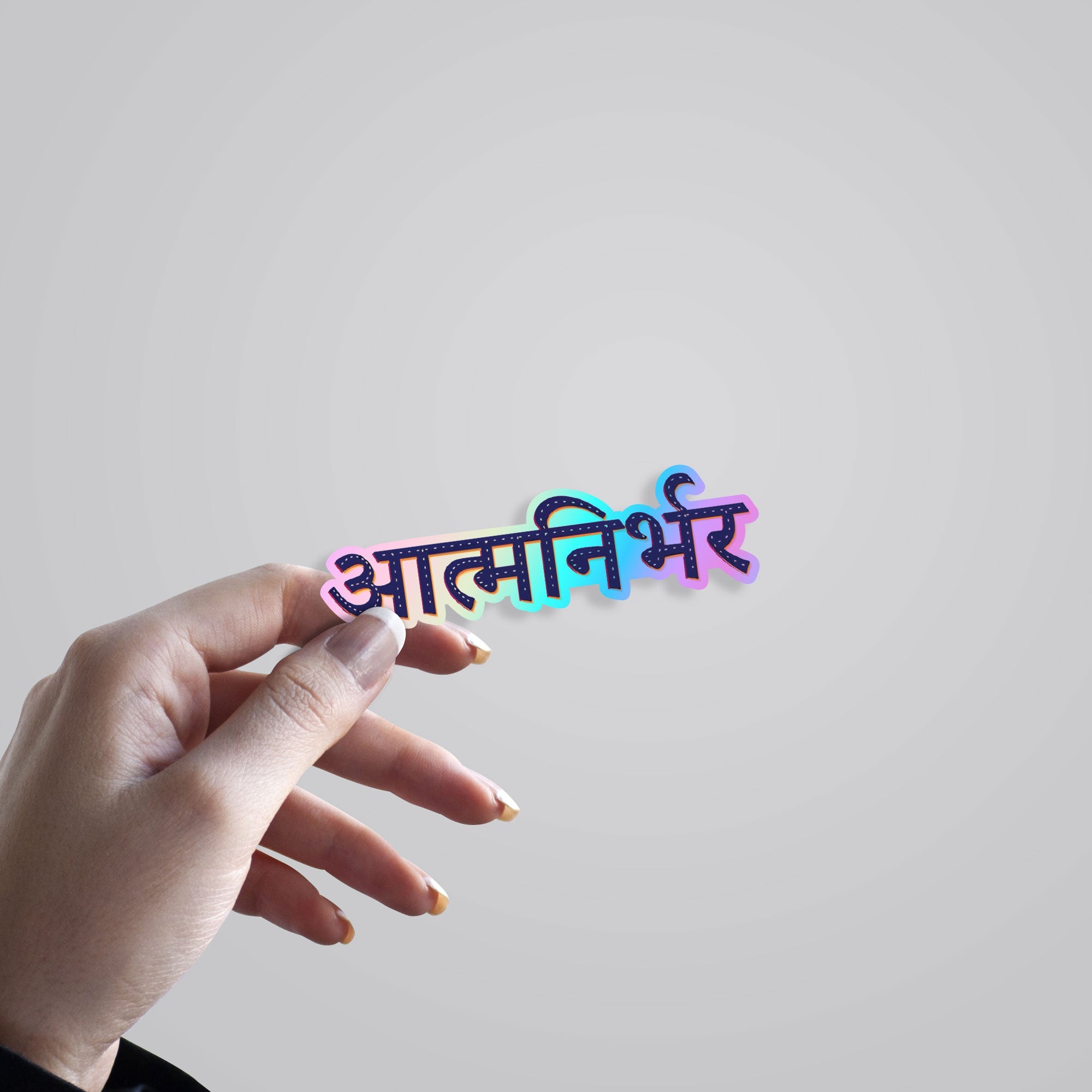 Aatmanibhar Holographic Stickers