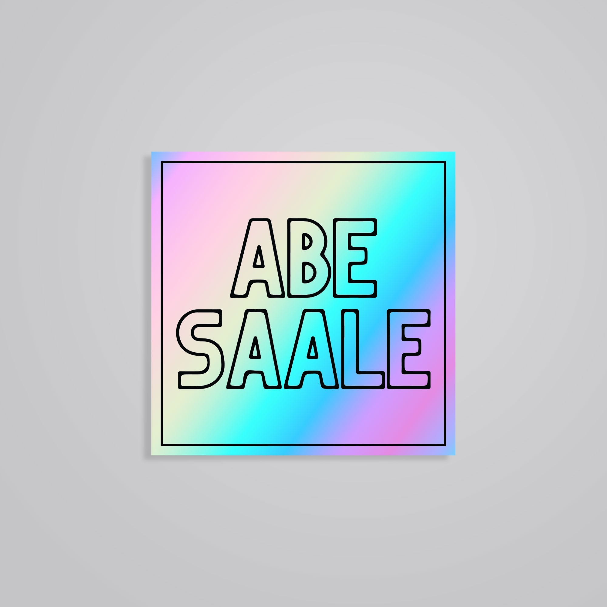 Fomo Store Holographic Stickers Witty Abe Saale