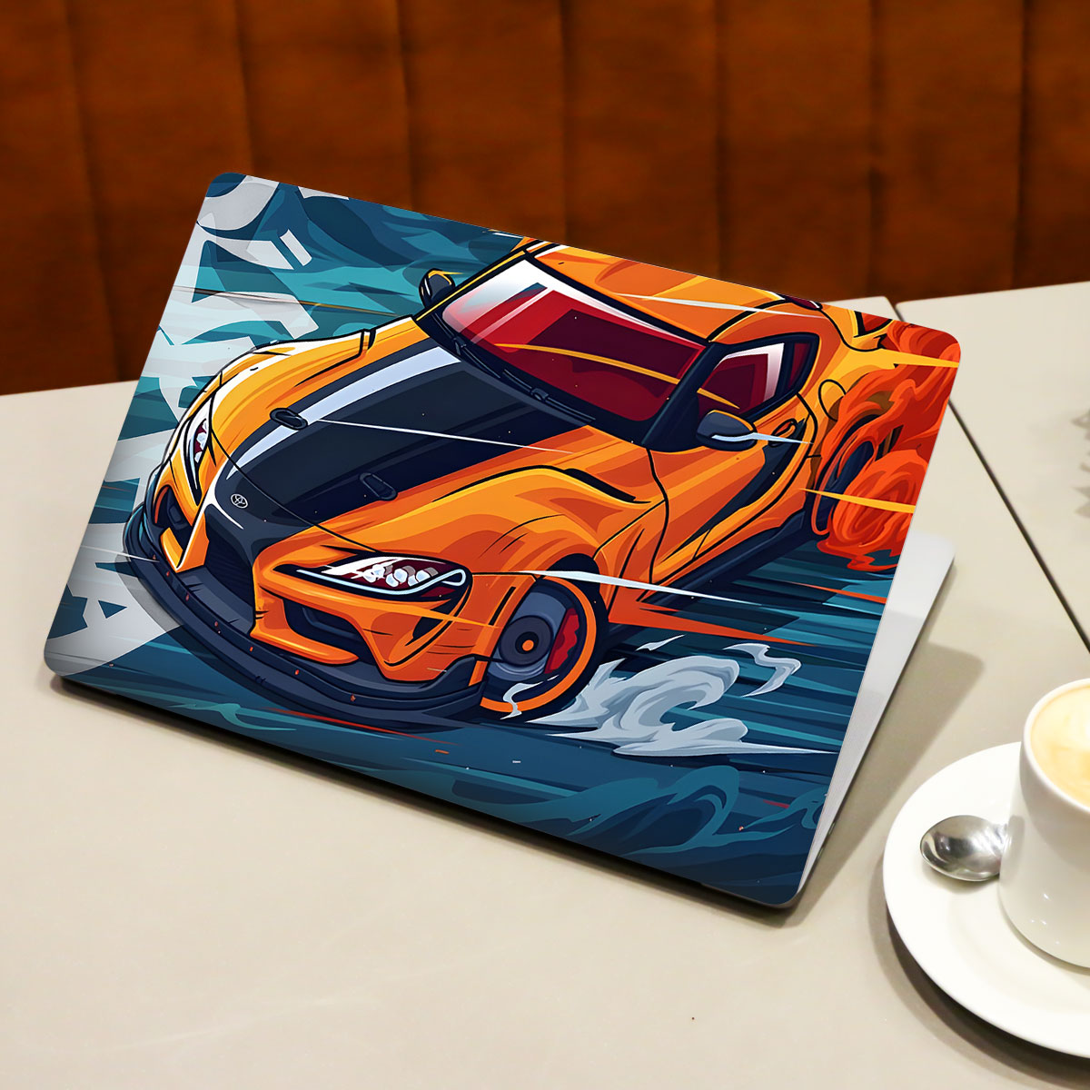 Blazing Supra Cars & Bikes Laptop Skin