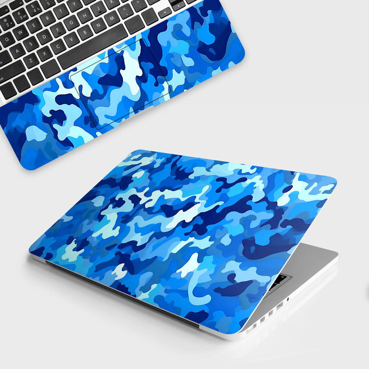 Fomo Store Laptop Skins Miscellaneous Arctic Blue Camo Pattern 