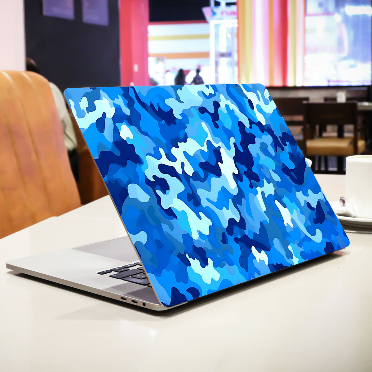 Arctic Blue Camo Pattern Laptop Skin