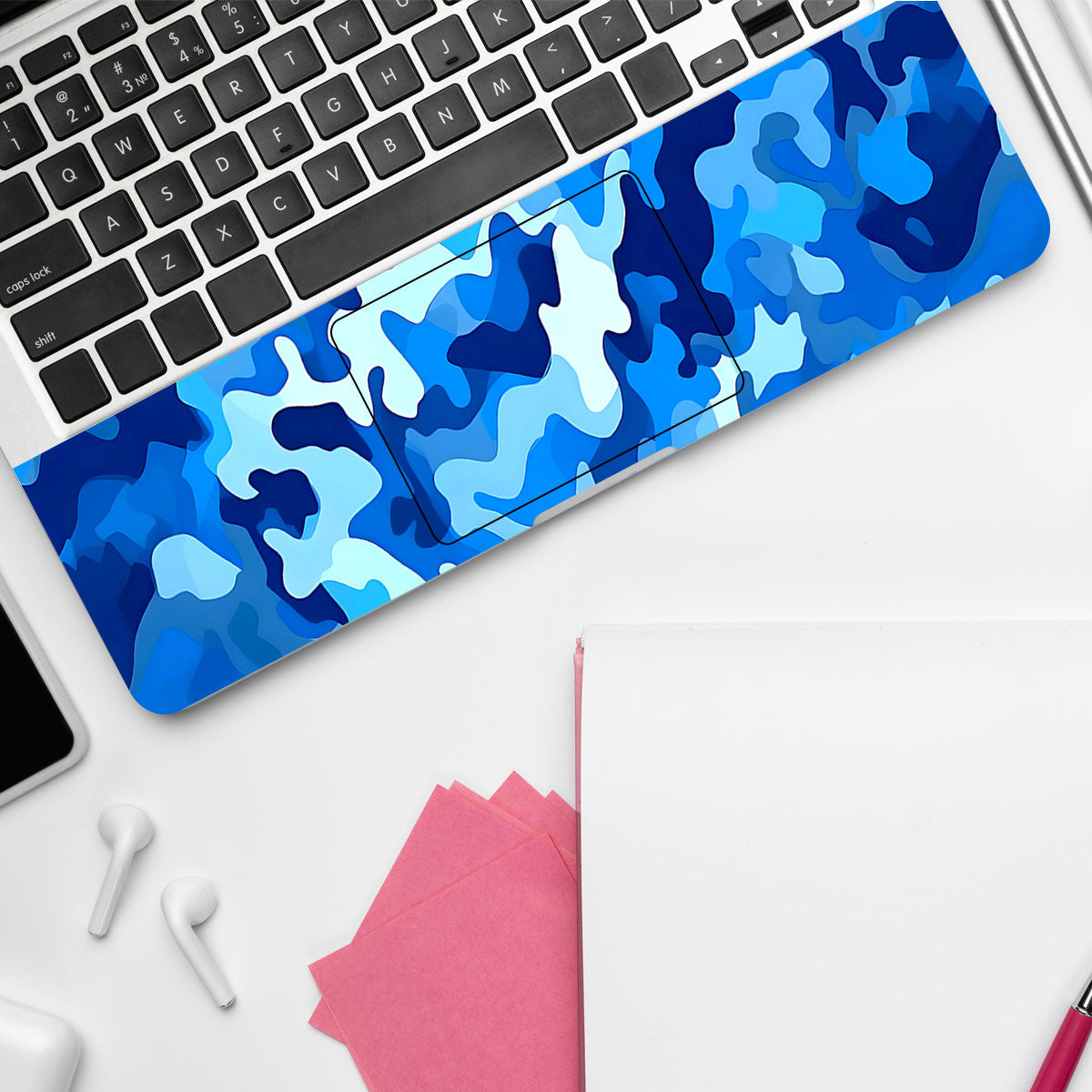 Arctic Blue Camo Pattern Laptop Skin