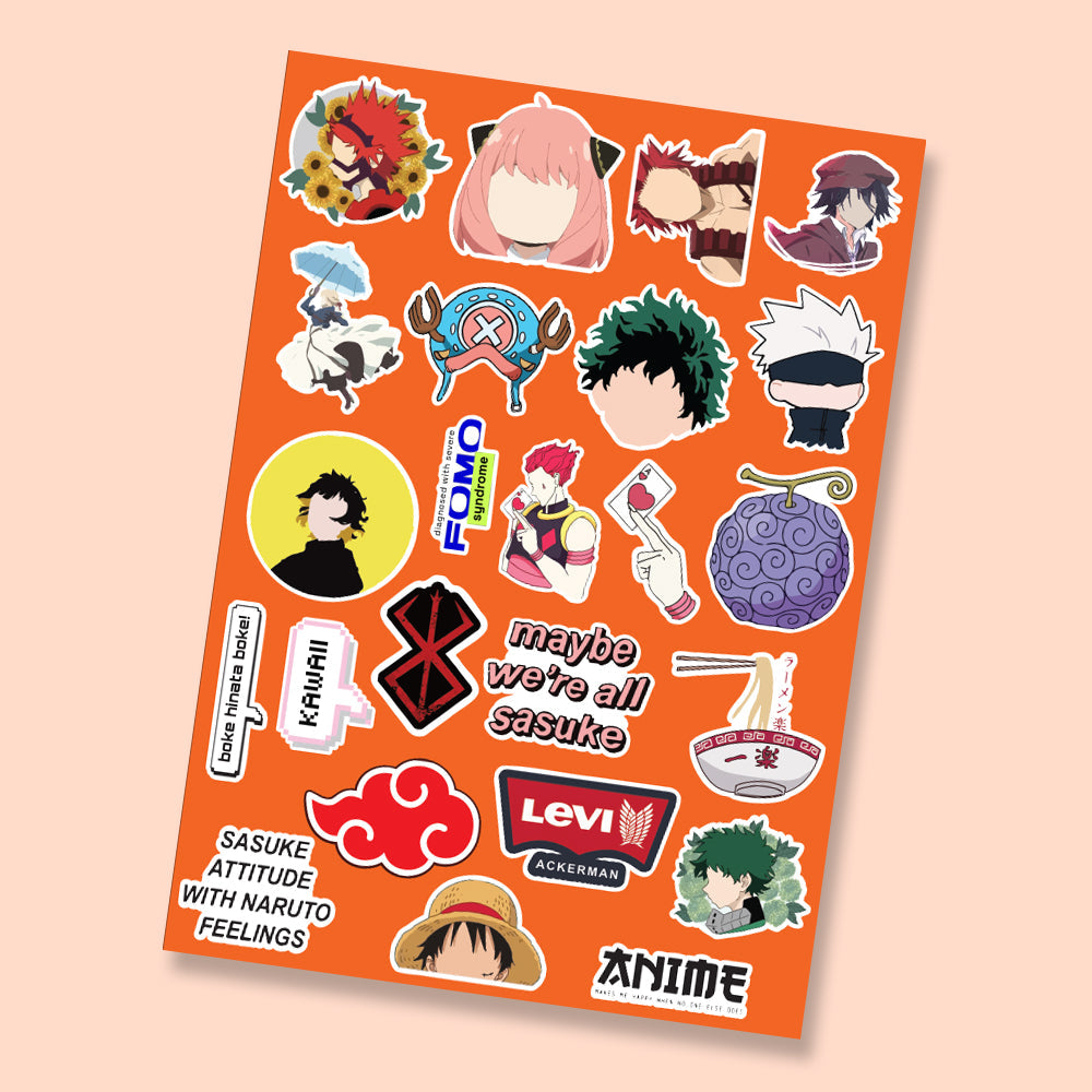 Fomo Store Mini Stickers Anime Anime Mix 2