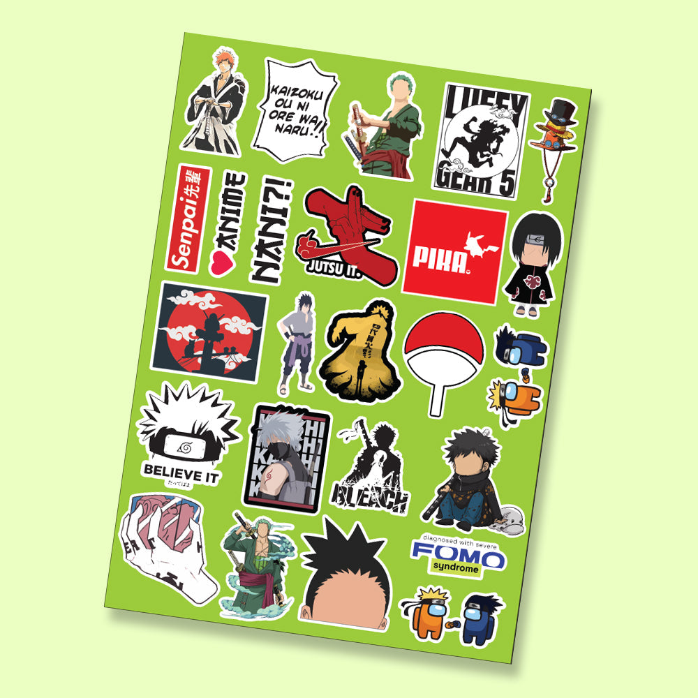 Fomo Store Mini Stickers Anime Anime Mix 5