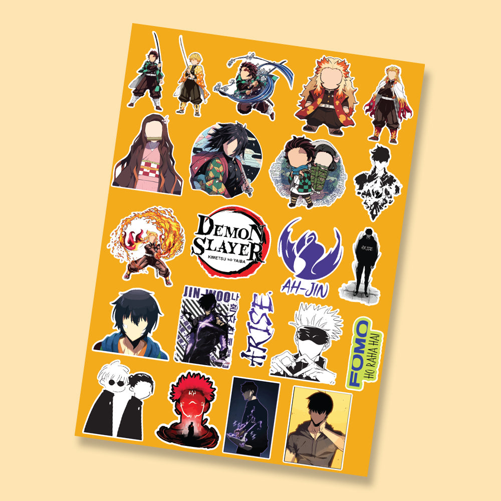 Fomo Store Mini Stickers Anime Anime Mix 9