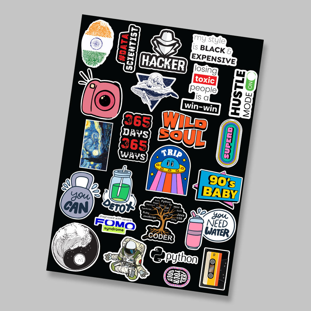 Fomo Store Mini Stickers Casual Casual Cool