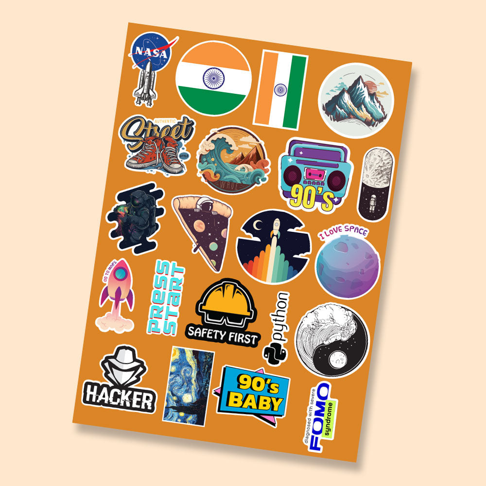 Fomo Store Mini Stickers Casual Laid-Back Life