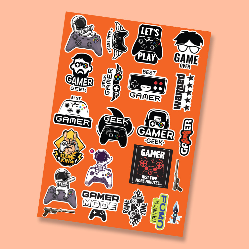 Fomo Store Mini Stickers Gaming Gamer's Choice Sheet 2