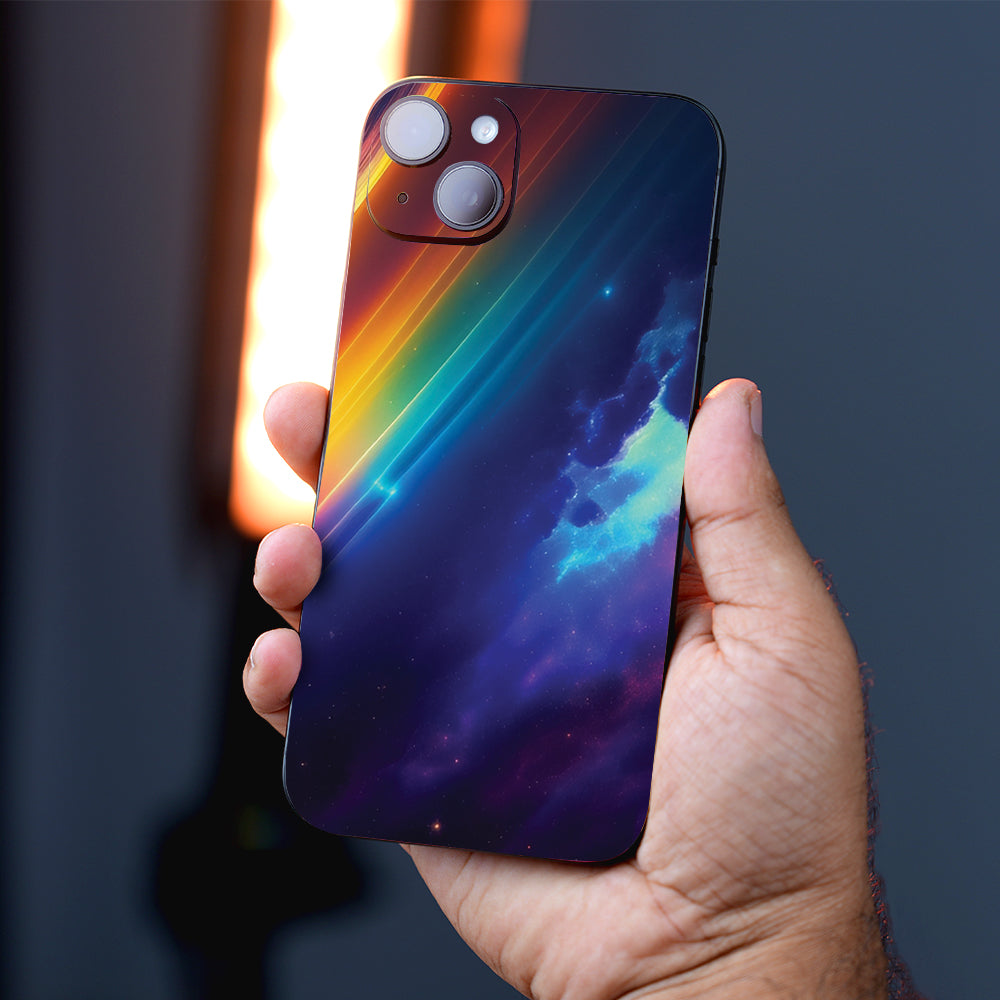 Aurora Cosmic Burst Abstract Mobile Skin