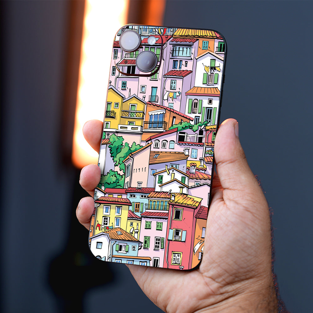 Boho Village Abstract Mobile Skin