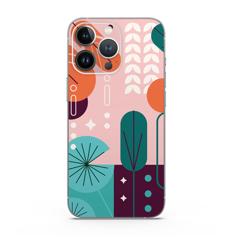 Fomo Store Mobile Skins Abstract  Botanical Bliss