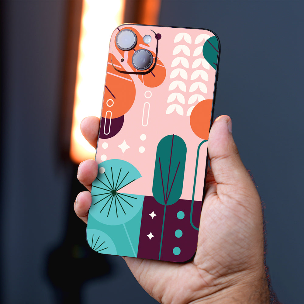 Botanical Bliss Abstract Mobile Skin