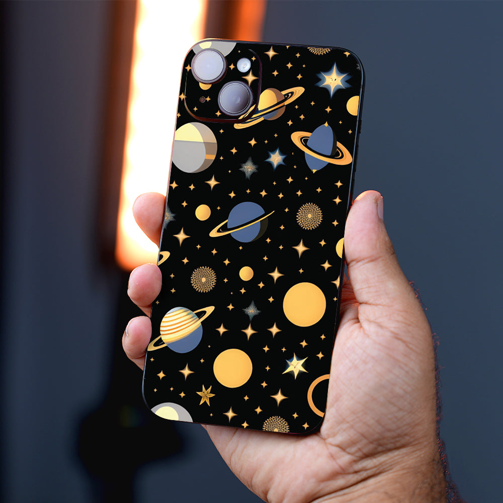 Celestial Planets Abstract Mobile Skin