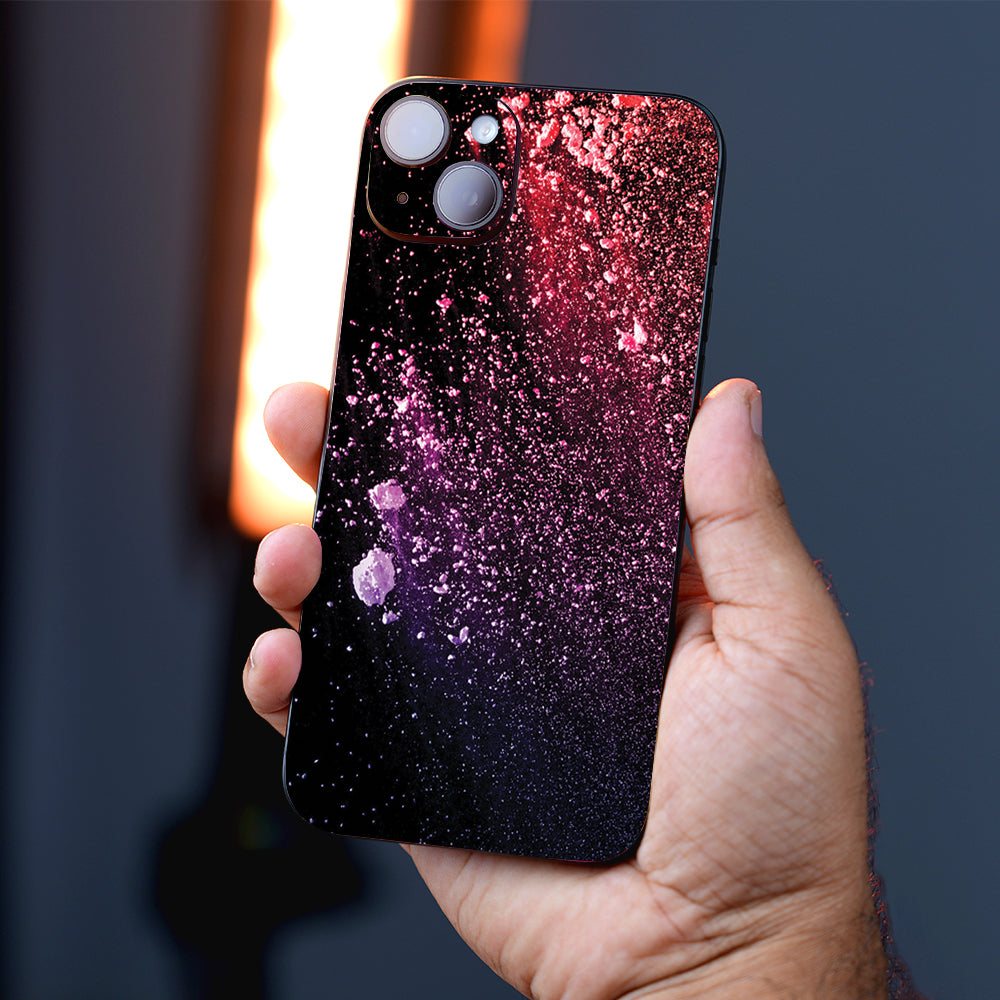 Cosmic Pink Splash Abstract Mobile Skin